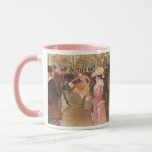 Ball in der Diskothek von Toulouse Lautrec Tasse