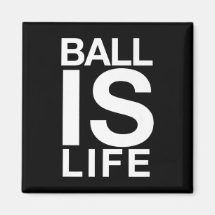 Ball ist das Lebenslogo für Basketballfächer und S Magnet
