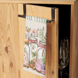 Ball Jar Whimsical Watercolor Geschirrtuch