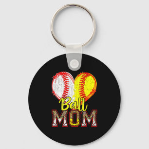 Ball Mama Baseball Softball Mama Mannschaftssport Schlüsselanhänger