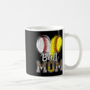 Ball Mama Heart Baseball Softball Mama Women Mothe Kaffeetasse