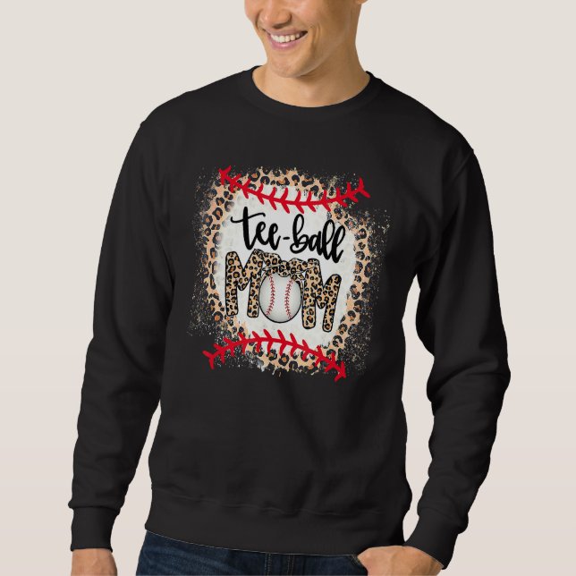 Ball-Mama Muttertag Teeball-Mama Leopard Sweatshirt (Vorderseite)