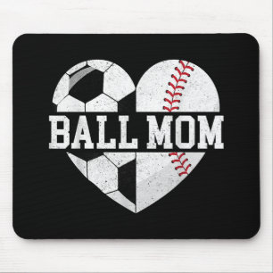 Ball Mama Shirt Herzlich Willkommen bei der Baseba Mousepad