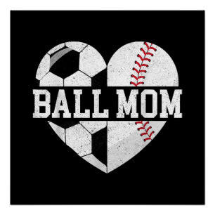 Ball Mama Shirt Herzlich Willkommen bei der Baseba Poster