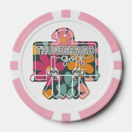 BALL MARKER - PINK FLORAL POKERCHIPS