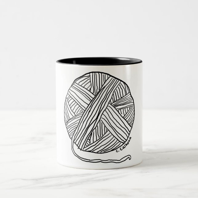 Ball o Garn Zweifarbige Tasse (Mittel)
