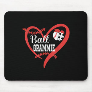 Ball Oma Baseball Fußball Spieler Herz Liebe  Mousepad