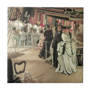 Ball on Shipboard von James Tissot, Viktorianisch Fliese