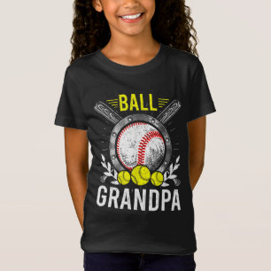 Ball Opa Baseball Lover Großvater Vatertag T-Shirt