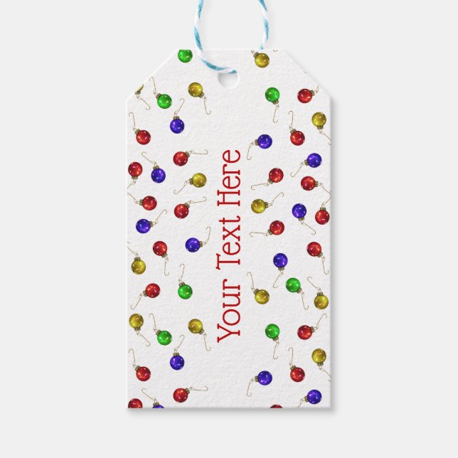 Ball-Ornamente Geschenkanhänger (Vorderseite)