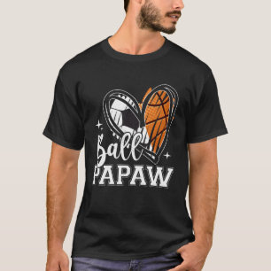 Ball Papaw Soccer Basketball Herz T-Shirt