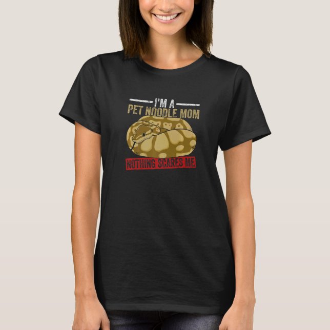 Ball Python Eigentümer der Ball Python Mama T-Shirt (Vorderseite)