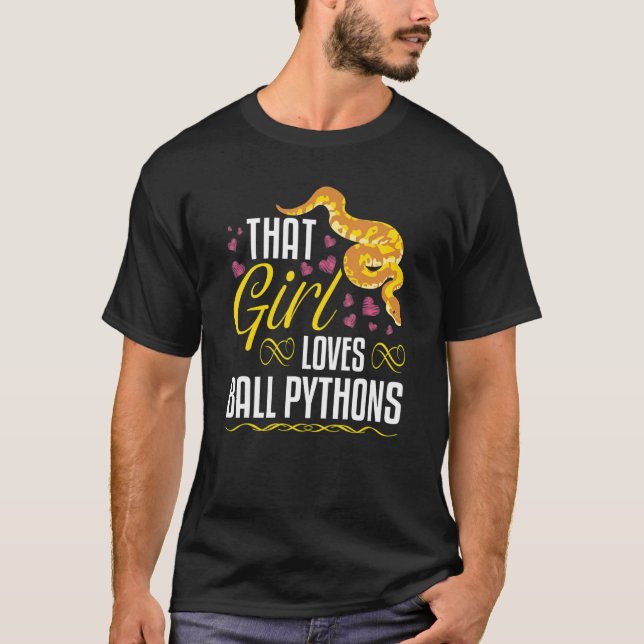 Ball Python Girl Banana Ball Royal Python T-Shirt (Vorderseite)