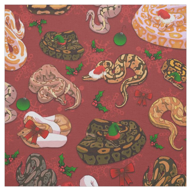 Ball Python Morph Holiday Red Stoff (Muster)