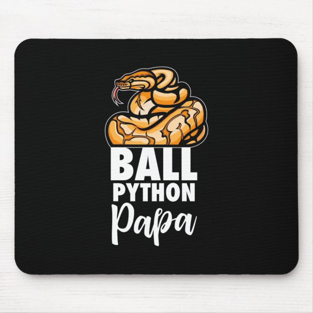 Ball Python Papa Mousepad (Vorne)