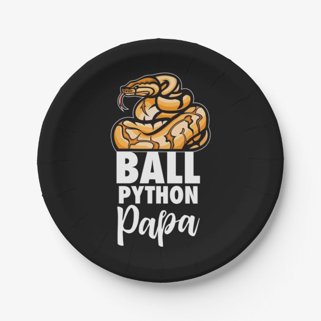 Ball Python Papa Pappteller (Vorderseite)