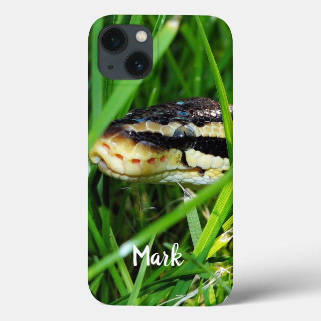 Ball Python Schlange im Gras Case-Mate iPhone Hülle (Rückseite)