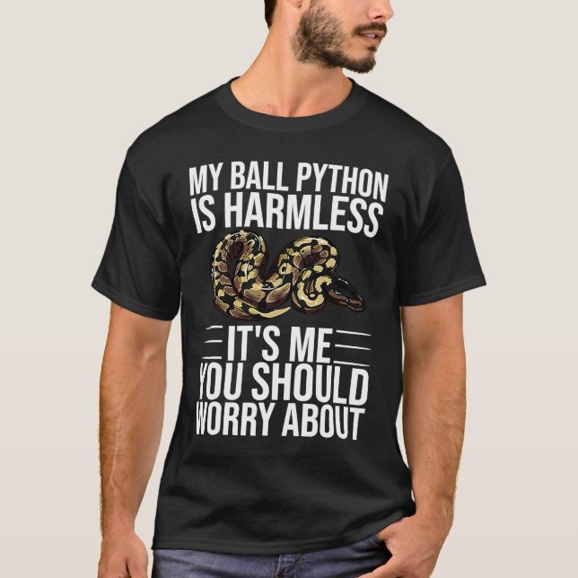 Ball Python Schlange Männer Frauen T-Shirt (Vorderseite)
