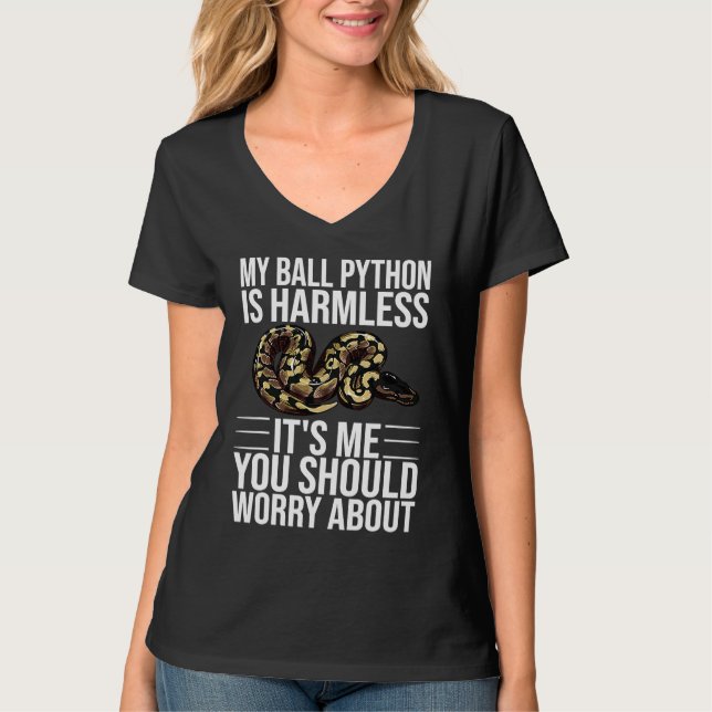 Ball Python Schlange Männer Frauen T-Shirt (Vorderseite)