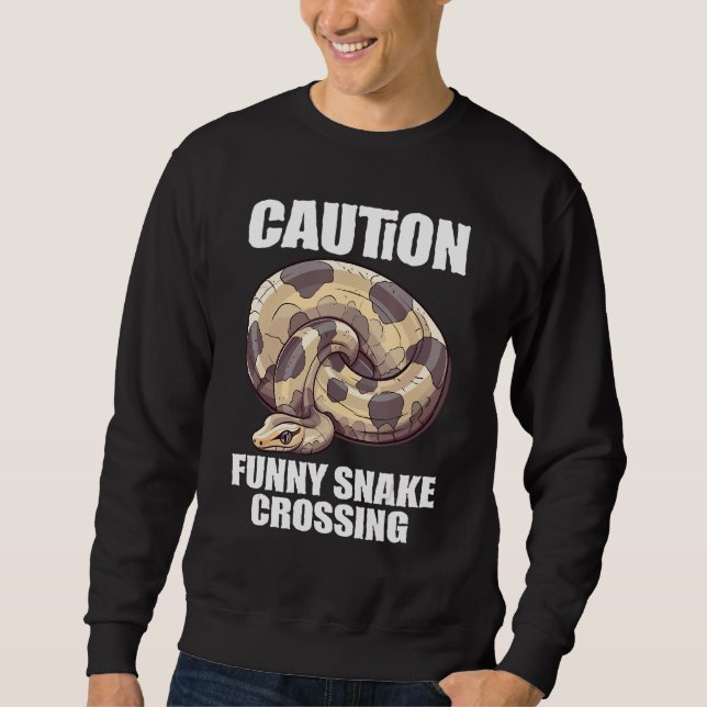 Ball Python Schlange Reptil Noodle Reptil Snek 7 Sweatshirt (Vorderseite)