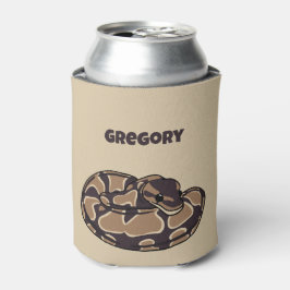 Ball Python Snake, Brown und Tan Personalisiert Dosenkühler