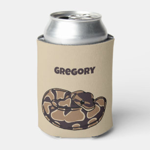 Ball Python Snake, Brown und Tan Personalisiert Dosenkühler