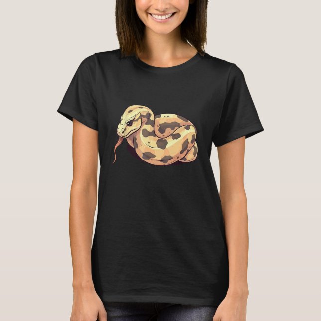 Ball Python Snake  Reptile  Noodle Reptile Snek 4 T-Shirt (Vorderseite)