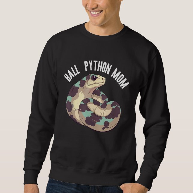 Ball Python Snake  Reptile  Noodle Reptile Snek 5 Sweatshirt (Vorderseite)