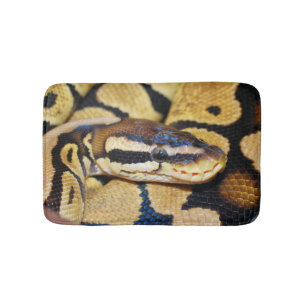 Ball-Pythonschlange, gelber Bauch, oben gekräusel Badematte