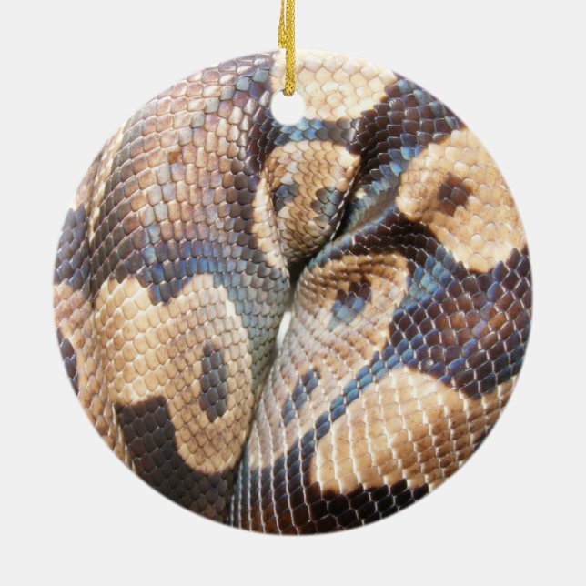 Ball-Pythonschlange Keramik Ornament (Hinten)