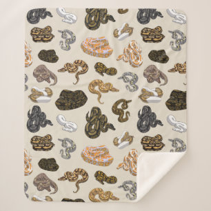 Ball-Pythonschlange-Schlange verwandeln Muster Sherpadecke