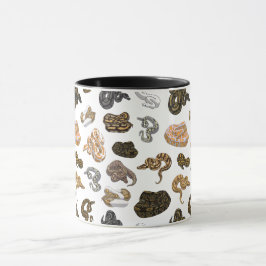 Ball-Pythonschlange verwandelt Tasse