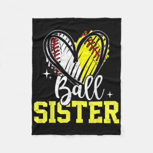 Ball Sister Softball Baseball Fleecedecke
