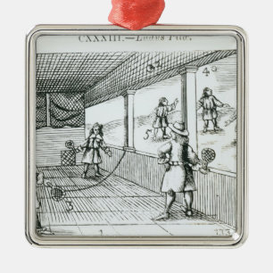 Ball-Spiel Silbernes Ornament