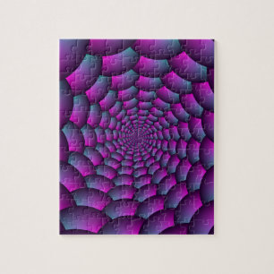 Ball Spiral in Rosa Blau und Lila