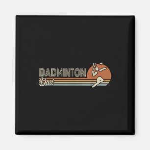 Ball Sport Shuttle Sport Retro Badminton Dad Männe Magnet