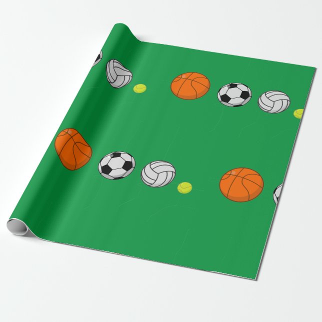 Ball Sports Geschenkpapier (Ungerollt)
