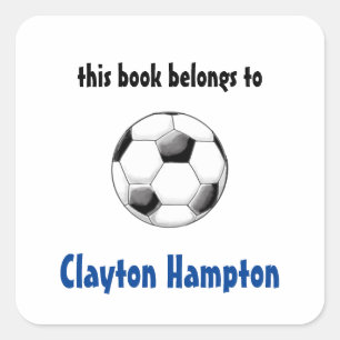 Ball Square Buchbibliothek Sticker