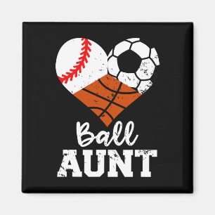 Ball Tante Baseball Fußball Basketball Lustiger Sp Magnet