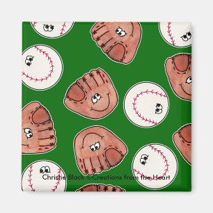 Ball- und HandschuhCollage Magnet