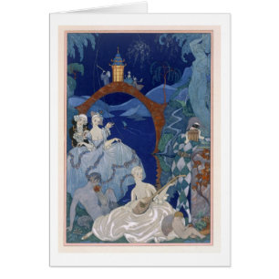 Ball unter dem blauen Mond, Illustration für