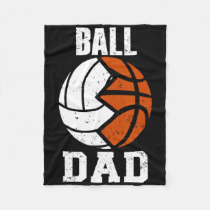 Ball Vater Fun Volleyball Basketball Vater Fleecedecke