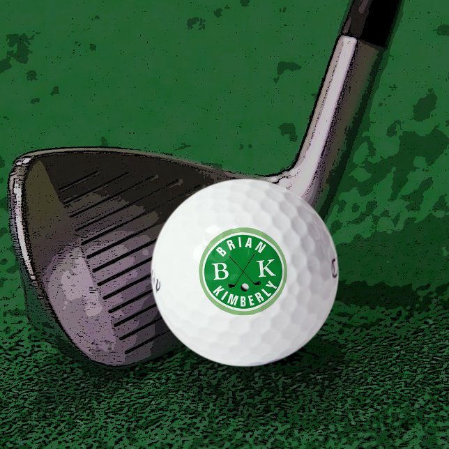 ball with golfer name & initials monogrammed (Von Creator hochgeladen)