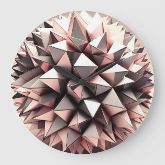 ball with triangles fragments surface große wanduhr