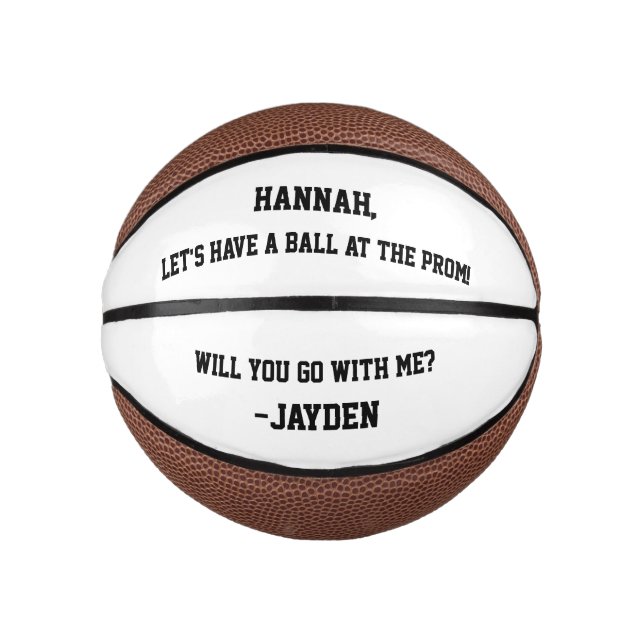 Ballantrag Mini Basketball (Vorderseite)