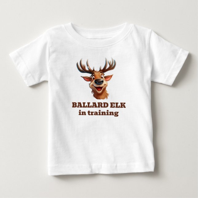 Ballard Elk in der Ausbildung Baby T-shirt (Vorderseite)