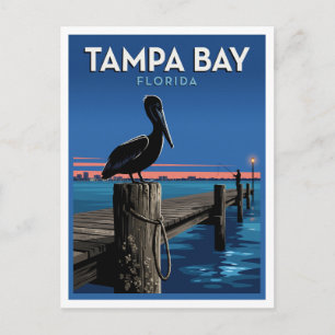 Ballast Point Pier, Tampa Bay Florida Reise Postkarte