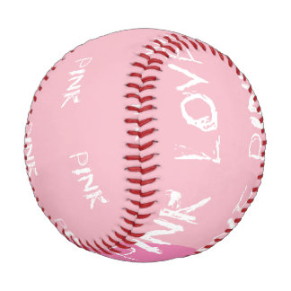 Balle de base-ball love pink