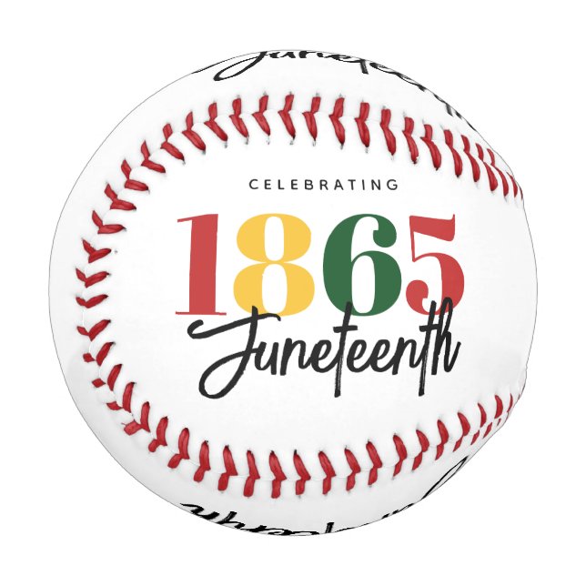 Balle De Baseball 1865 Liberté Célébration de l'histoire noire (Devant Gauche)