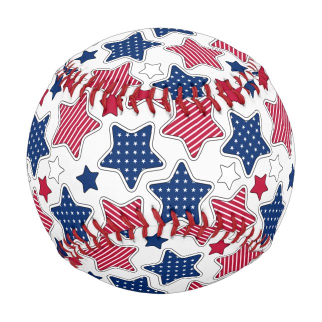 Balle De Baseball 4 juillet baseball (Devant)
